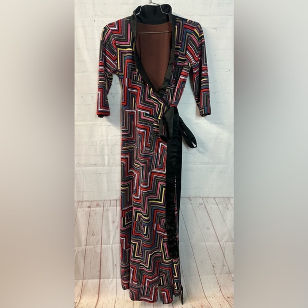 Handmade Vintage Maxi Wrap Dress